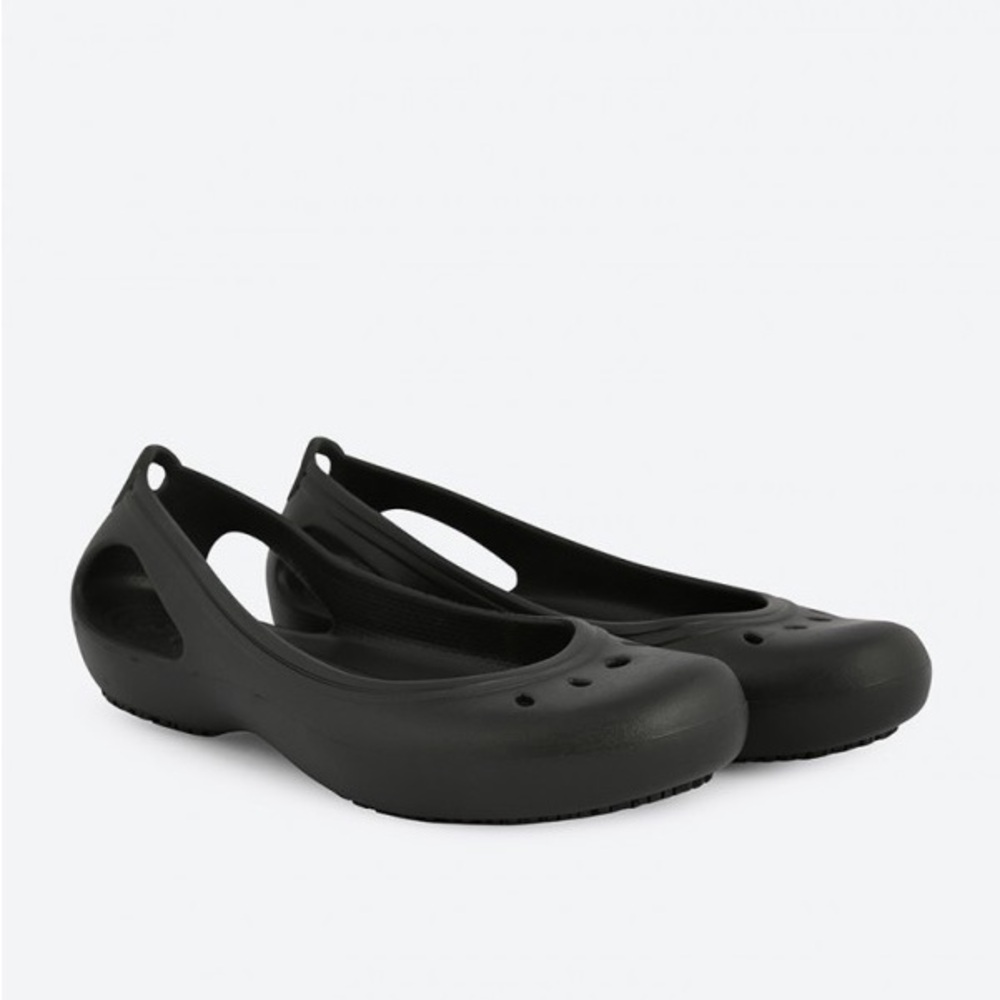 Crocs Sz 9 Women's Kadee Work Flat Black
